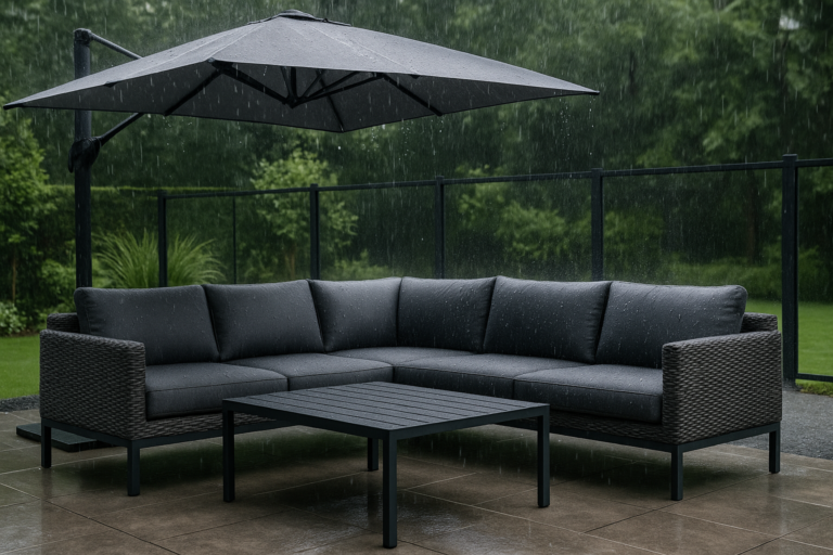 Jak wybrać meble ogrodowe odporne na deszcz i wilgoć?